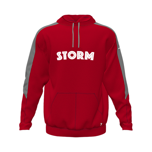 [CUS-DFW-HOOD-FLC-LSL-RED-YXS-LOGO3] Hoodie (Youth XS, Red, Logo 3)