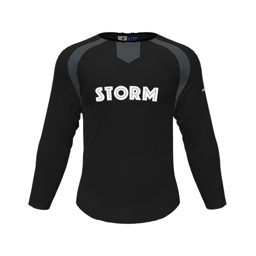 [CUS-DFW-PULL-FLC-CNK-LSL-BLK-YS-LOGO3] Pullover (Youth S, Black, Logo 3)