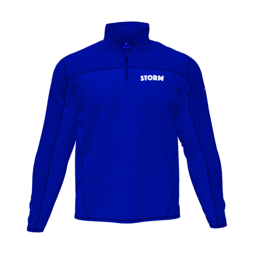 [CUS-DFW-QTRZ-PER-LSL-RYL-AS-LOGO3] Quarter Zip Pullover (Adult S, Royal, Logo 3)