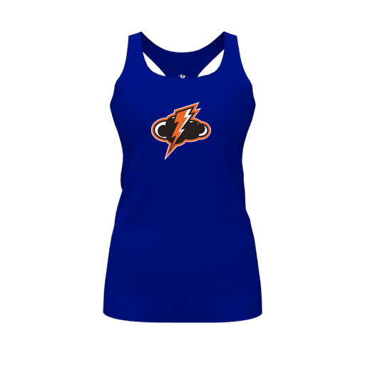 [FT0TRBRY-FYS-LOGO1] Decker Racerback Tank Top (Female Youth S, Royal, Logo 1)