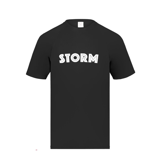 [2791.080.S-LOGO3] Youth Smooth Sport T-Shirt (Youth S, Black, Logo 3)