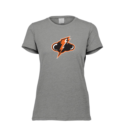 [FTSCUBGY-FAXS-LOGO1] Decker Women's Tri-Blend T-Shirt - Short Sleeve (Female Adult XS, Gray, Logo 1)