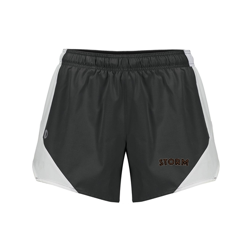 [229489.420.S-LOGO2] Girls Olympus Shorts (Female Youth S, Black, Logo 2)