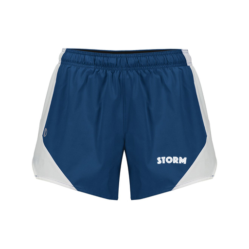 [229489.H03.S-LOGO3] Girls Olympus Shorts (Female Youth S, Navy, Logo 3)