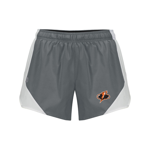 [229489.R04.S-LOGO1] Girls Olympus Shorts (Female Youth S, Gray, Logo 1)