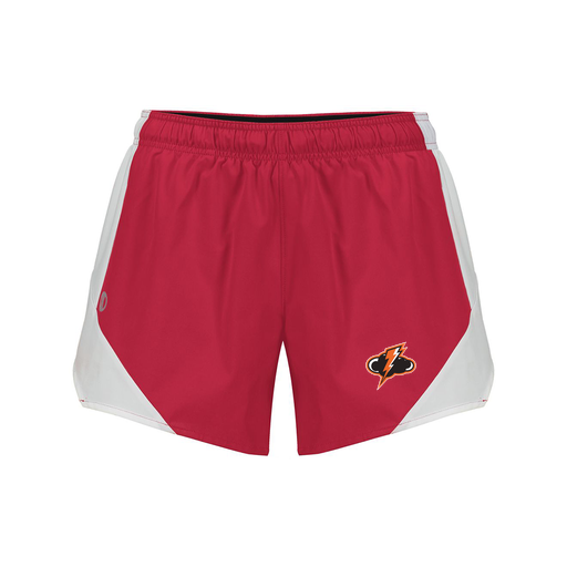 [229489.H01.S-LOGO1] Girls Olympus Shorts (Female Youth S, Red, Logo 1)