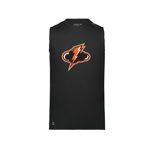 [222593.080.S-LOGO1] Men's CoolDry TankTop (Adult S, Black, Logo 1)