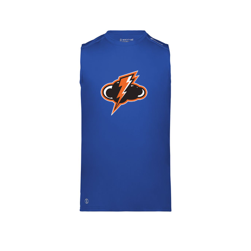 [222593.060.S-LOGO1] Men's CoolDry TankTop (Adult S, Royal, Logo 1)