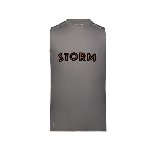 [222593.98D.S-LOGO2] Men's CoolDry TankTop (Adult S, Gray, Logo 2)