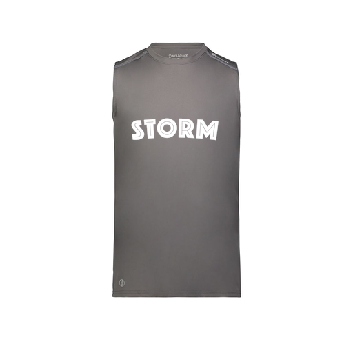 [222593.98D.S-LOGO3] Men's CoolDry TankTop (Adult S, Gray, Logo 3)