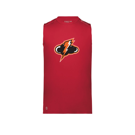 [222593.083.S-LOGO1] Men's CoolDry TankTop (Adult S, Red, Logo 1)