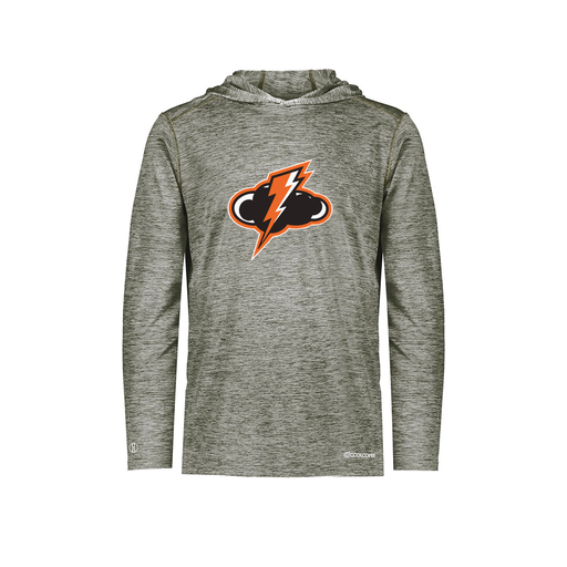 [FOLHCGGY-AS-LOGO1] Decker Men's Charge Hoodie (Adult S, Gray, Logo 1)