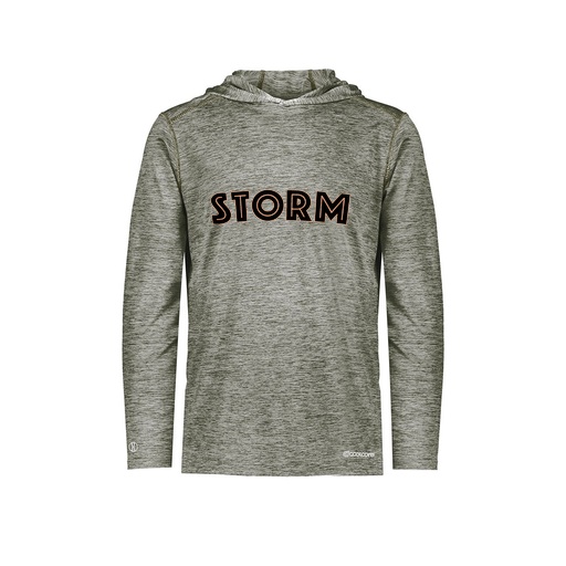 [FOLHCGGY-AS-LOGO2] Decker Men's Charge Hoodie (Adult S, Gray, Logo 2)