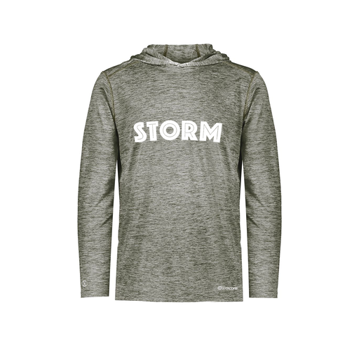 [FOLHCGGY-AS-LOGO3] Decker Men's Charge Hoodie (Adult S, Gray, Logo 3)