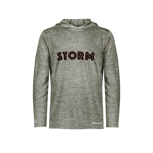 [FOLHCGGY-YS-LOGO2] Decker Youth Charge Hoodie (Youth S, Gray, Logo 2)