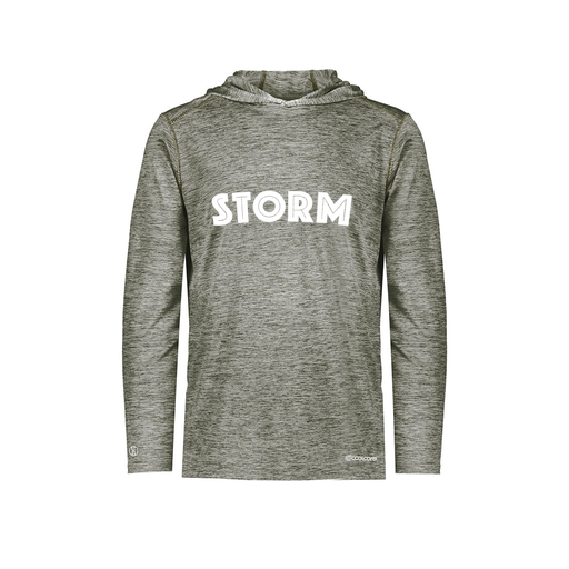 [FOLHCGGY-YS-LOGO3] Decker Youth Charge Hoodie (Youth S, Gray, Logo 3)